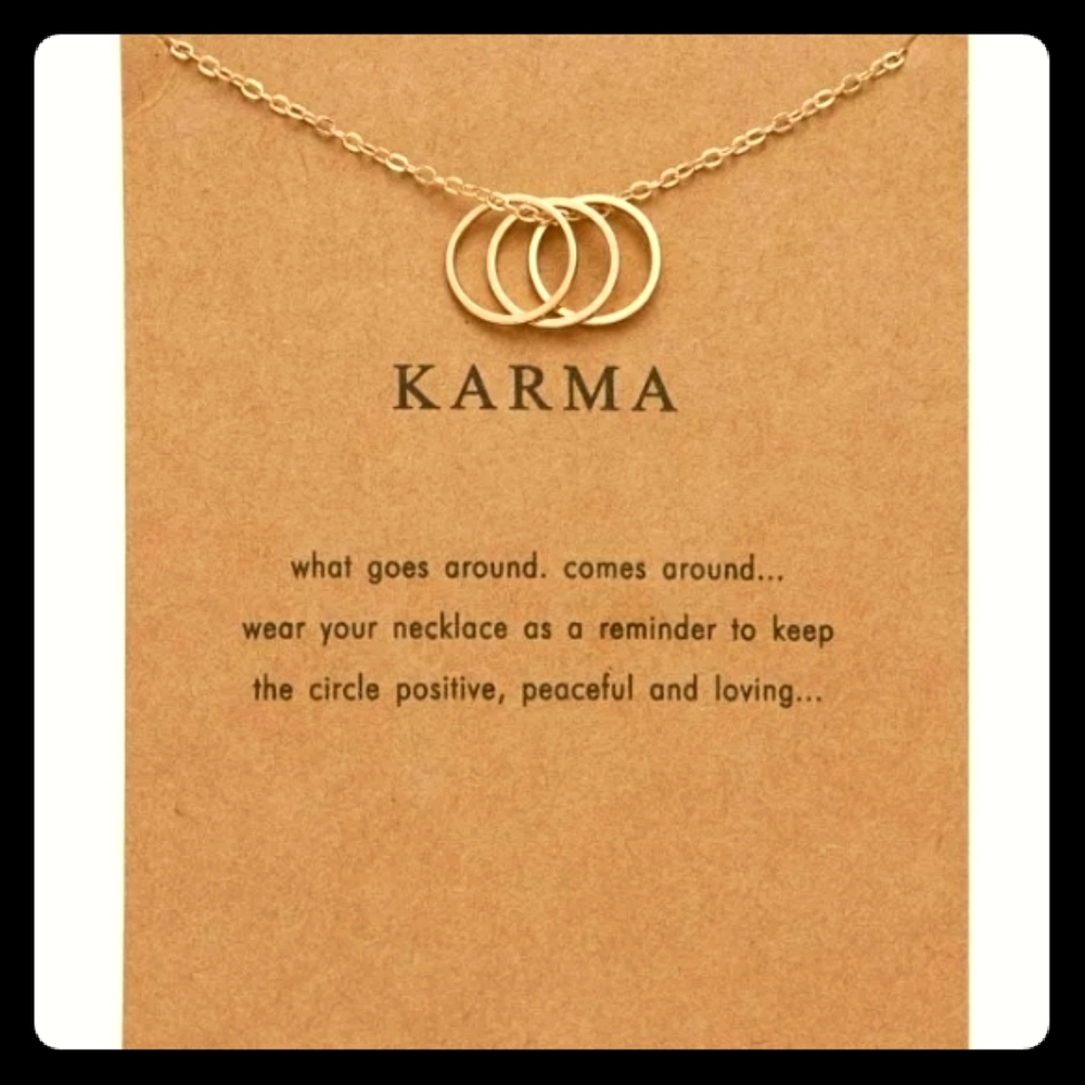 🌕🌕🌕Gold Karma🌕Circles Necklace🌕🌕🌕